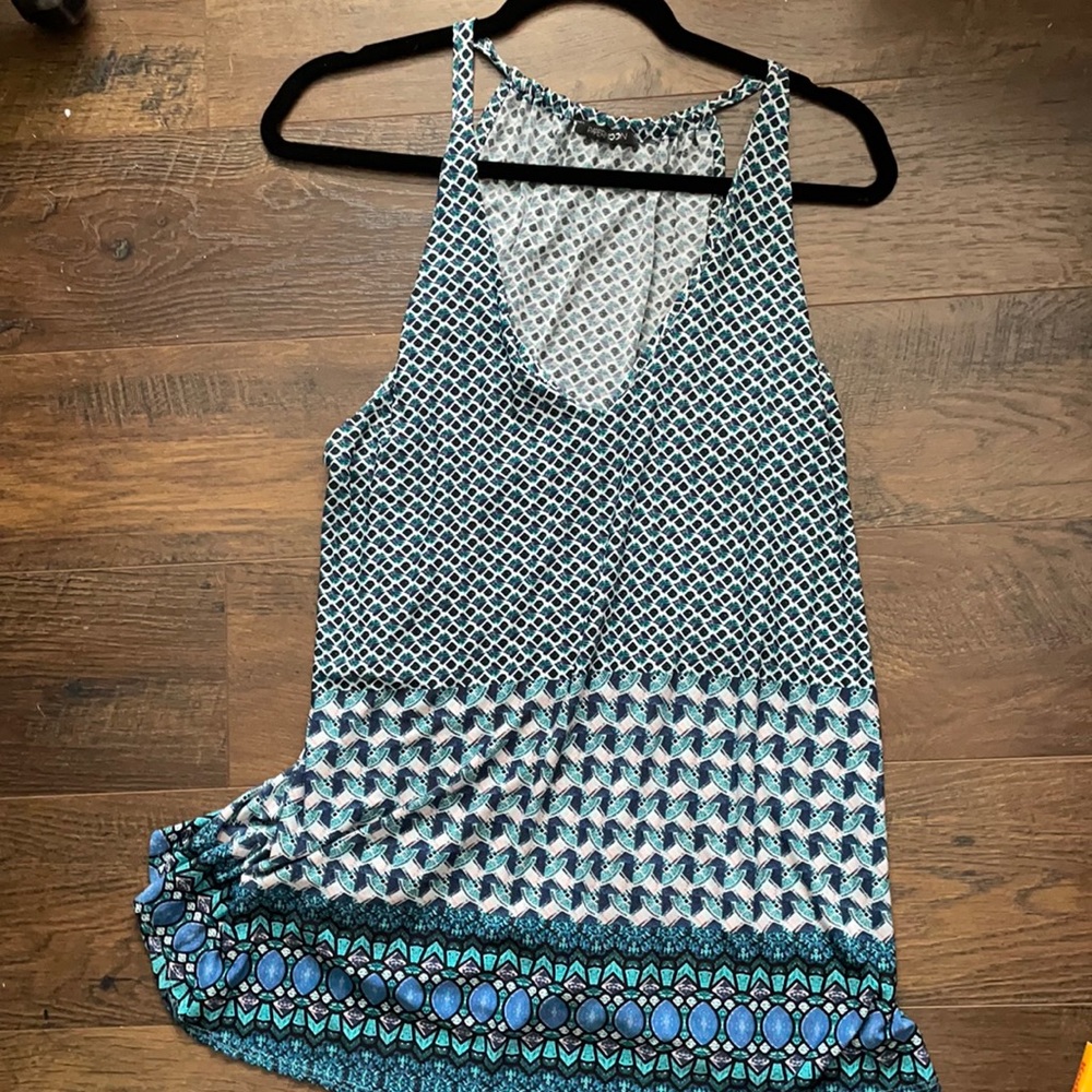 Blue halter top